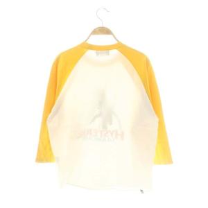 HYSTERIC GLAMOUR RAINBOW WOMAN 七分袖Tシャツ カットソー M 白 ホワイト オレンジ /AT OS SH