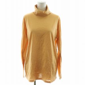 マルジェラ期 カットソー Tシャツ 長袖  ロンT タートルネック 刺繍 M L ベージュ キャメル GY11