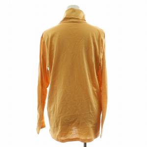 HERMES マルジェラ期 カットソー Tシャツ 長袖  ロンT タートルネック 刺繍 M L ベージュ キャメル GY11