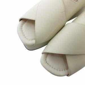 alexanderwang レザーサンダル 厚底 ベルト アジャスタブル 37 白 ホワイト /FF