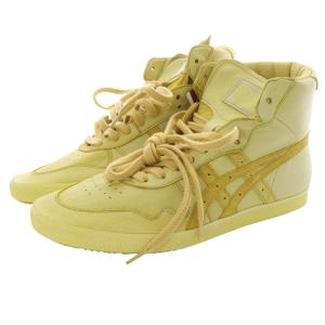 Onitsuka Tiger COACH FABRE NIPPON 日本製 ハイカットスニーカー レザー 24cm 黄色 イエロー TH4E9L