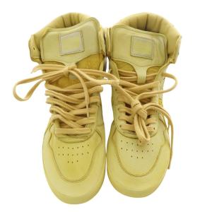 Onitsuka Tiger COACH FABRE NIPPON 日本製 ハイカットスニーカー レザー 24cm 黄色 イエロー TH4E9L