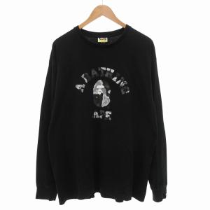 Liquid Camo College L/S TEE Tシャツ ロンT ロゴ 長袖 黒 ブラック 2XL