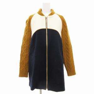 ジップコート ニット ショート 長袖 切替 ナイロン 1 マルチカラー SUN1201 /GV