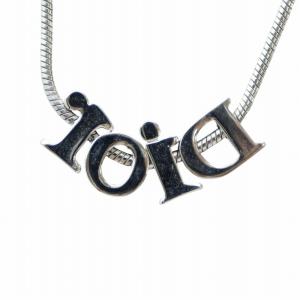 Christian Dior ネックレス ロゴ シルバーカラー