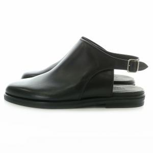 Martin Margiela 22 レザー サンダル スリッポン 43 ブラック