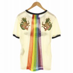 GUCCI Tシャツ UFO ドラゴン XS ベージュ 476035