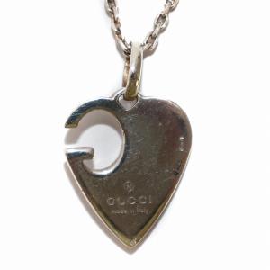 GUCCI Gロゴ インハート ネックレス ペンダント チェーン Ag925 SILVER シルバー /BB OH
