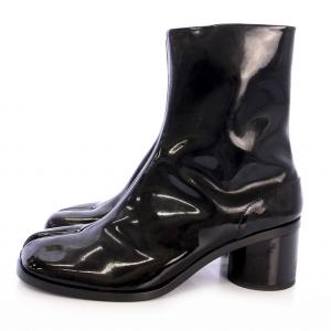 Martin Margiela 22 ブーツ エナメル Tabi 43 ブラック