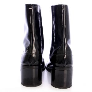 Martin Margiela 22 ブーツ エナメル Tabi 43 ブラック