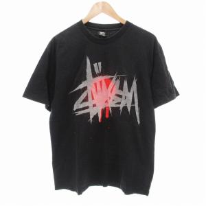 Tシャツ 半袖 ロゴプリント L 黒 /JS GY12