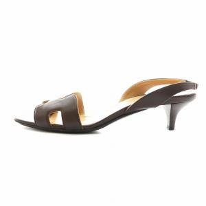 HERMES ナイト サンダル 36.5 ブラウン