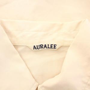 AURALEE WASHED FINX TWILL BIG SHIRTS