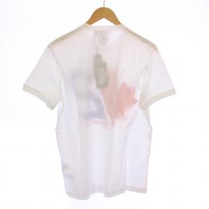 DSQUARED2 リーフロゴ Tシャツ 半袖 クルーネック ロゴ プリント S 白 ホワイト タグ付き S74GD0756