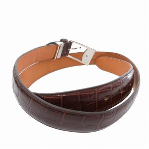 Vivienne Westwood ベルト バックル オーブ クロコ型押し ブラウン