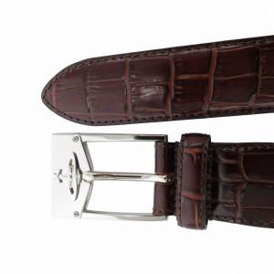 Vivienne Westwood ベルト バックル オーブ クロコ型押し ブラウン