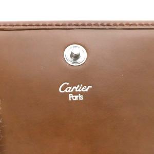 Cartier パンテール コインケース 小銭入れ レザー ブラウン /YO6 OH