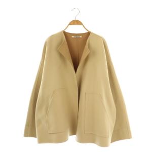 SUPER FINE MELTON NO COLLAR BLOUSON 0