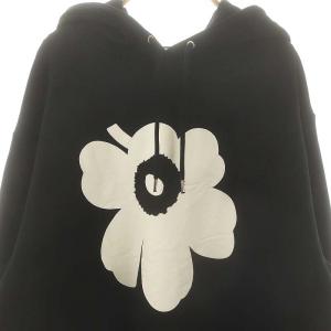 marimekko 23AW RUNOJA UNIKKO PLACEMENT パーカー XL ブラック ホワイト