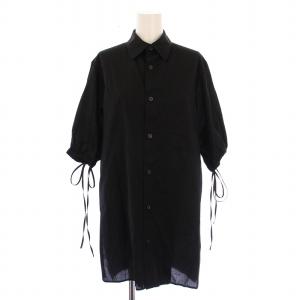 ヨウジヤマモト CELLULOSE VIYELLA FRONT TUCKED BLOUSE セルロースビエラフロントタックブラウス