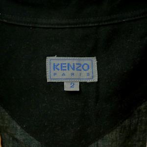KENZO 90s ヴィンテージ サターン プリント シャツ 長袖 土星 2 黄 イエロー 黒 ブラック /MP GY18