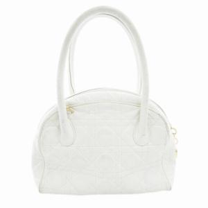 Christian Dior ハンドバッグ 2WAY キルティング レザー ホワイト