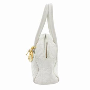 Christian Dior ハンドバッグ 2WAY キルティング レザー ホワイト