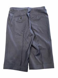 Martin Margiela 1 スラックス ハーフパンツ ひざ丈 マッキン ウール 変形 ストライプ柄 グレー 38 AA