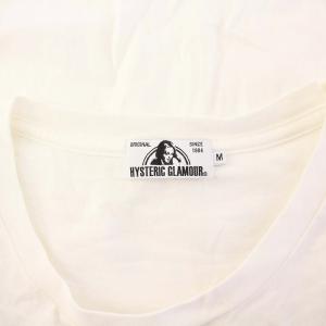 HYSTERIC GLAMOUR BUNKER 77 Tシャツ カットソー 半袖 プリント M ホワイト 0263CT21 /KH