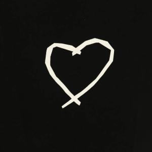 agnes b. タグ付き ハート 長袖 カットソー Tシャツ ロンT コットン 1 黒 /NR OS