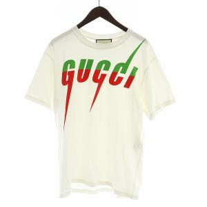 ブレード Tシャツ カットソー 半袖 ロゴ プリント オーバーサイズ S 白 ホワイト GY18 /MQ