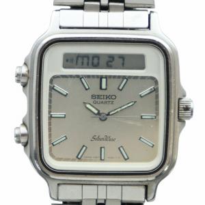 シルバーウェーブ SilverWave 腕時計 ウォッチ クォーツ アナデジ カレンダー付き シルバー色