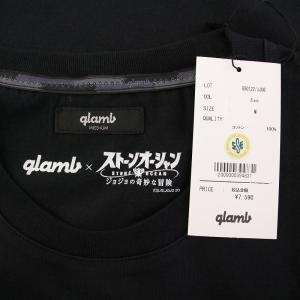 glamb タグ付き JOJO ジョジョの奇妙な冒険 ストーンオーシャン ホワイトスネイクTシャツ 半袖 クルーネック
