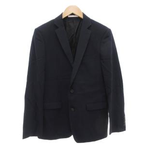 Calvin Klein セットアップ 3P スーツ ジャケット 総裏地 シングル パンツ ベスト 38 紺 ネイビー  /AE