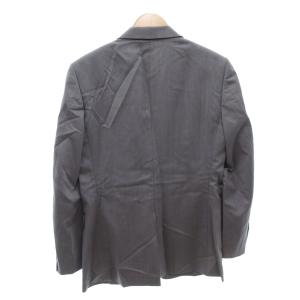 Calvin Klein セットアップ 3ピース スーツ ジャケット 総裏地 シングル パンツ ベスト ストライプ 38 グレー