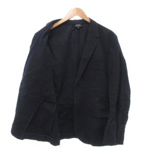 A.P.C. テーラードジャケット シアサッカー M 紺 ネイビー /JS
