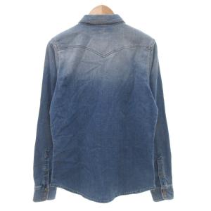 DIESEL デニムシャツ 長袖 ウェスタン M インディゴブルー /JS