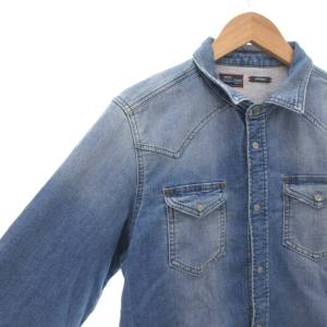 DIESEL デニムシャツ 長袖 ウェスタン M インディゴブルー /JS