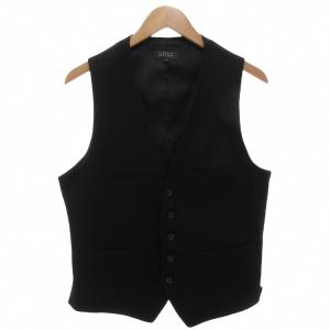 BARNEYS NEW YORK セットアップ スーツ ベスト ジレ パンツ スリムテーパード 48 黒 ブラック /AE