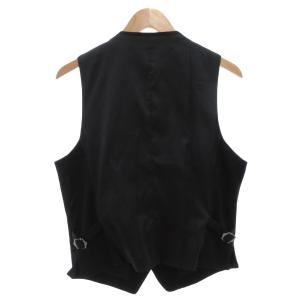 BARNEYS NEW YORK セットアップ スーツ ベスト ジレ パンツ スリムテーパード 48 黒 ブラック /AE