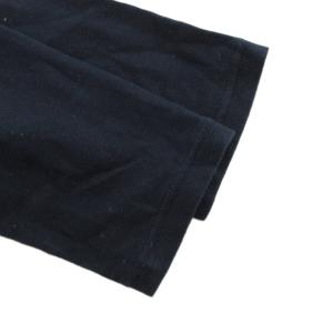 EMPORIO ARMANI Tシャツ ロンT カットソー EAロゴ ベルベットプリント M 紺 ネイビー /JS