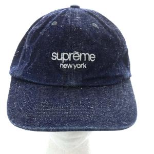 23SS Classic Logo 6-Panel デニム キャップ ネイビー