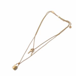 LOUIS VUITTON LV PADLOCK ネックレス ゴールドカラー M01593