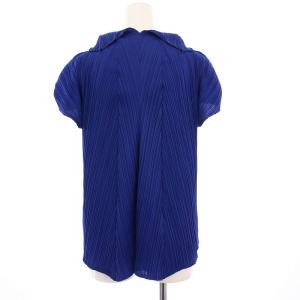 PLEATS PLEASE ISSEY MIYAKE イッセイミヤケ ブラウス カットソー プリーツ 4 ブルー PP11-JK165