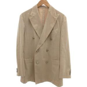 テーラードジャケット ブレザー ダブルブレスト 長袖 50 ベージュ  R4302G /BS