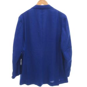 ISAIA テーラードジャケット ブレザー ダブルブレスト 長袖 52 青 ブルー /BS