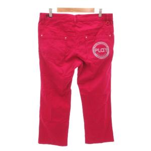 PEARLY GATES PLAY With COLOR ゴルフウェア ストレッチパンツ ストレート ロゴ 6 L ピンク /FT