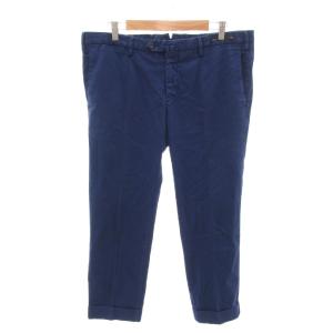 super slim fit チノパンツ コットン ストレッチ 52 XL 紺 ネイビー /FT