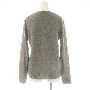 miumiu 23AW ウール カシミヤ ロゴセーター 36 グレー MML808