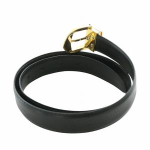 LOUIS VUITTON エピ サンチュールクラシック ノワール ベルト レザー バックル ロゴ ゴールド金具 44/110 黒